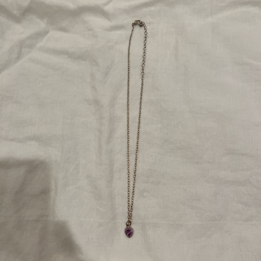 urban outfitters purple heart necklace